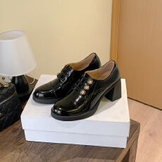 批发厚底小皮鞋女2025<b class='q'>秋</b>季新款爆款乐福单鞋圆头黑色英伦风女鞋