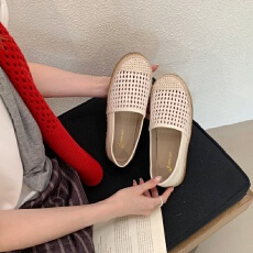 店主特别推荐 透气编织百搭休闲渔夫鞋单鞋  有40码