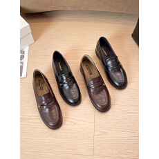 批发黑色英伦风小皮鞋女鞋子2025新款冬季新款一脚蹬法式乐福鞋大码鞋