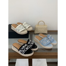 拖鞋女超火外穿时尚草编渔夫水钻凉拖女2026夏爆款休闲厚底一字拖