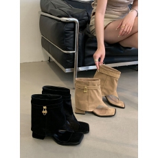 批发2025辣妹裤管靴女<b class='q'>夏</b>季百搭夹趾凉靴金属扣短靴35-40