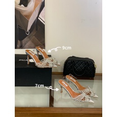 批发2026PVC水钻新品尖头细高跟女鞋凉鞋现货长期做货35-40