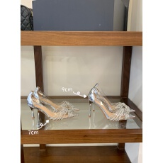 2026新品水钻细高跟银色宴会女鞋全包水晶鞋单鞋长期做货35-40