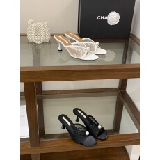 2026夏季法式珍珠蕾丝公主气质细高跟鱼嘴凉鞋拖鞋现货35-40