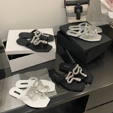 批发推荐2026夏季新款水钻蛇头仙女夹脚人字拖法式绝美露趾平底拖鞋子