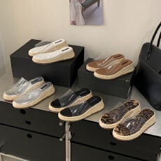 2026法式豹纹厚底一字拖鞋女外穿松糕凉鞋夏季百搭