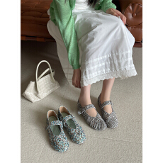 批发2026年春<b class='q'>夏</b>新款镂空编织单鞋