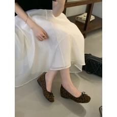 批发2025秋冬日系新款蝴蝶结内增高四色女单鞋