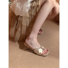 批发2026夏季新款裸色水钻细带露趾高跟凉鞋女鞋