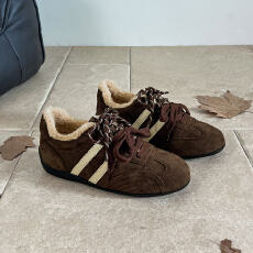 批发真皮德训鞋女2025秋季新款保暖防滑加绒加厚雪地靴