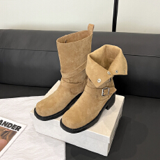 批发短靴厚底两穿套筒马丁靴