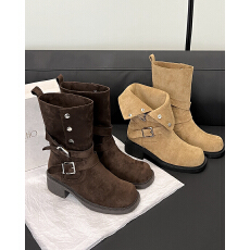 批发短靴厚底两穿套筒马丁靴