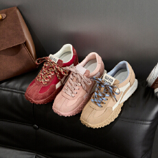 批发厚底老爹鞋同色系鞋带<b class='q'>休闲</b>鞋