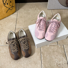 批发同色系运动鞋拼接休闲阿甘鞋