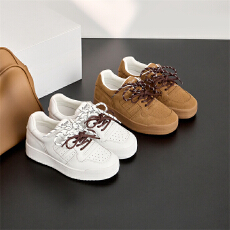 厚底双系带休闲鞋百搭板鞋