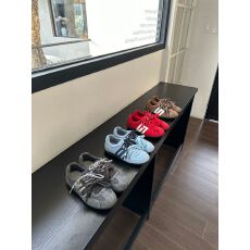 批发真皮<b class='q'>休闲</b>运动双系带圆头复古时尚德迅鞋总增高3公分