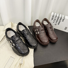 批发真皮复古风厚底潮流时尚<b class='q'>休闲</b>爵士鞋总增高7公分