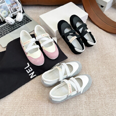 批发真皮玛丽珍魔术贴学院风拼色百搭<b class='q'>休闲</b>单鞋总增高3.5公分