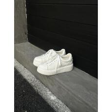 批发真皮纯色小白鞋简约百搭<b class='q'>休闲</b>运动厚底鞋增高5公分