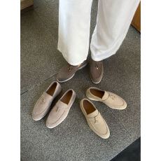 批发真皮休闲款<b class='q'>简约</b>风舒适百搭乐福鞋增高3公分