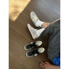 批发真皮潮流小众<b class='q'>复古</b>色星星款休闲鞋增高5公分