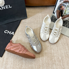 真皮拼接绸缎懒人一脚蹬百搭芭蕾风休闲单鞋增高4.5公分