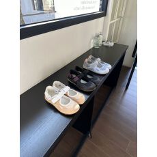批发真皮大头圆头魔术贴休闲鞋总高3cm