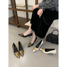 批发2026年四季单鞋细跟尖头女秋鞋35-40码