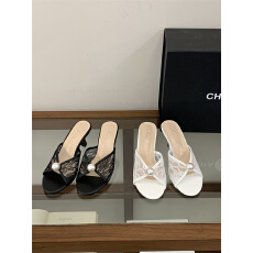 2026细跟高跟网面珍珠凉拖鞋 35-40码