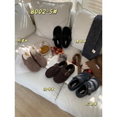 批发2025年新款森系厚底勃肯鞋女加绒内增高一脚蹬毛毛鞋博肯棉鞋女鞋