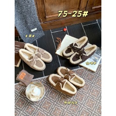 2025秋冬新款绒里保暖防滑乐福鞋女浅口单鞋磨砂皮毛毛女单鞋