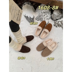 批发时尚复古厚底毛毛鞋圆头外穿加绒保暖女一脚蹬懒人包头拖鞋穆勒鞋