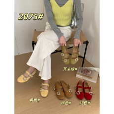 批发2026春季新款圆头浅口软平底单鞋女气质水钻一字带玛丽珍单鞋