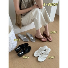 批发<b class='q'>韩版</b>夏季新款简约夹趾高级感坡跟人字拖气质增高凉拖女鞋