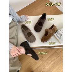 批发复古风平底玛丽珍鞋女26秋季<b class='q'>新款</b>磨砂皮圆头浅口软底豆豆瓢女单鞋