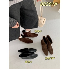 批发2026新款韩版小众休闲中粗跟方头及踝靴<b class='q'>简约</b>时尚英伦风马丁靴