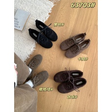 批发真皮芭蕾德训鞋女2026秋冬新款圆头透气轻便<b class='q'>舒适</b>软底休闲乐福鞋