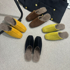 老钱风舒适平底穆勒简约休闲复古包头女拖百搭女鞋