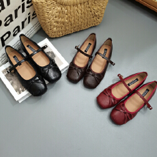 批发SCYCOCO2026<b class='q'>春</b>款上新韩系复古慵懒玛丽珍随性穿搭老钱风时尚女鞋