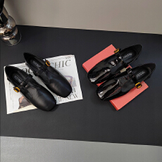 2026春款上新CSYCOCO韩系复古休闲小黑鞋百搭显瘦平底鞋女鞋