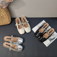 批发CSYCOCO2026春夏上新玛丽珍<b class='q'>女鞋</b>新款包头半拖<b class='q'>百搭</b>一脚蹬穆勒鞋