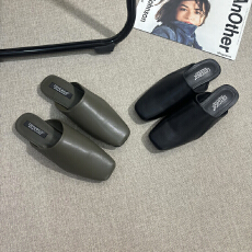 批发CSYCOCO韩系极简休闲包头女拖百搭老钱风穆勒平底女鞋