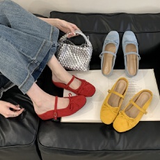 批发2026韩版<b class='q'>夏</b>新款内增高无后跟懒人仙女风包头半拖鞋女外穿