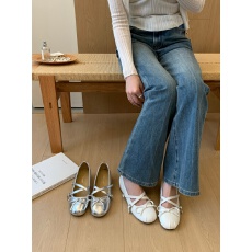 内增高4cm玛丽珍女鞋2026夏新款超软不累脚配裙法式芭蕾单鞋