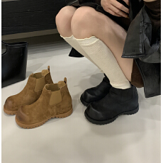 批发2026新款内增高显瘦短靴女复古切尔西靴厚底大头烟筒靴百搭时尚