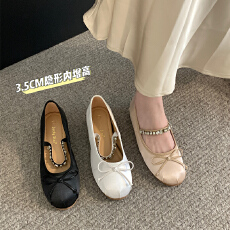 巨好看芭蕾玛丽珍鞋女2026新款内增高单鞋配裙子晚晚风温柔鞋粗跟
