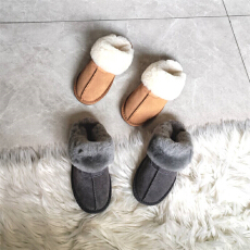 批发真皮羊毛雪地靴2025新款毛毛拖鞋外穿冬季保暖加绒棉鞋千颂伊半拖