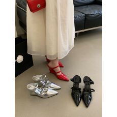 批发时尚<b class='q'>欧美</b>坡跟高跟鞋女2026夏季新款性感一字带高跟凉鞋