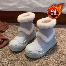 批发2026冬季加绒加厚雪地靴<b class='q'>百搭</b>保暖棉鞋厚底女靴货号