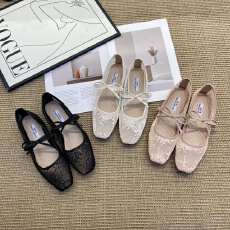 批发晚晚风平底蝴蝶结<b class='q'>玛丽</b>珍单鞋女外穿新款夏季网纱透气仙女芭蕾舞鞋